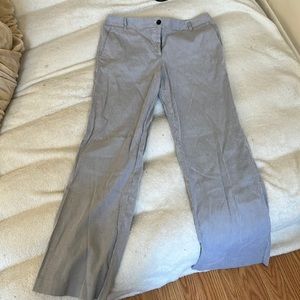 Black and white thin stripe pants